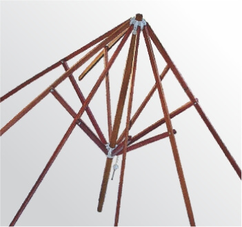 peças reposição ombrelone armação de madeira 2,00 m / 2,4 0m / 3,0 m redonda 8 varetas incisor namarra